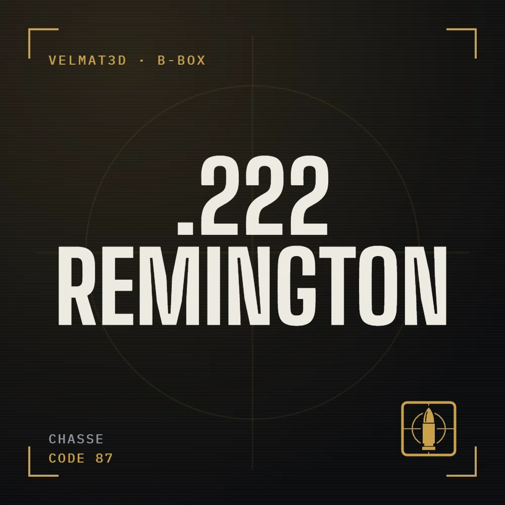 Boîte à cartouches .222 Remington - VelMat3D