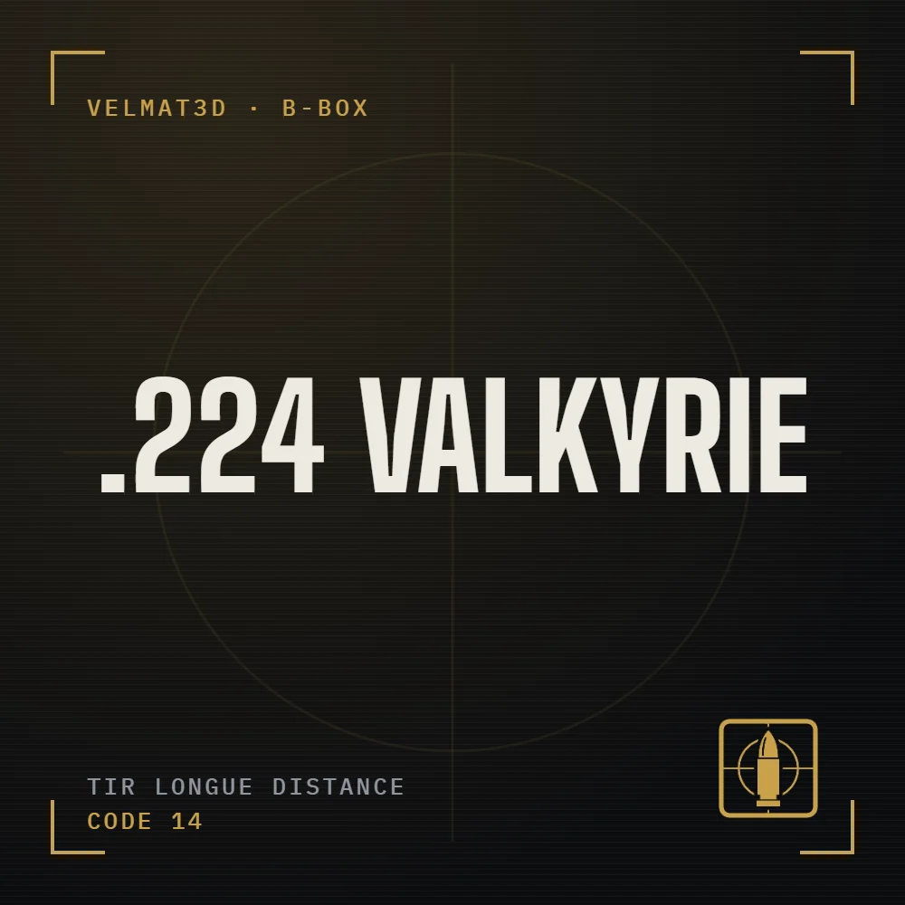 Boîte à cartouches .224 Valkyrie - VelMat3D