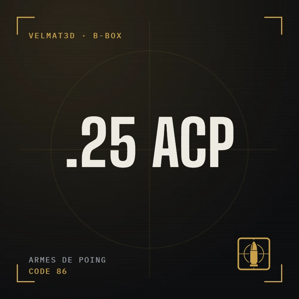 Boîte à cartouches .25 ACP - VelMat3D