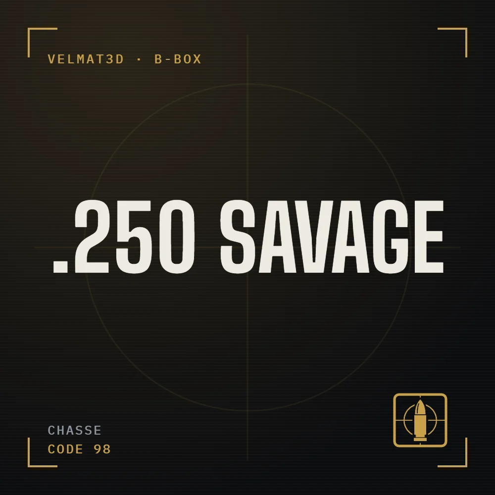 Boîte à cartouches .250 Savage - VelMat3D
