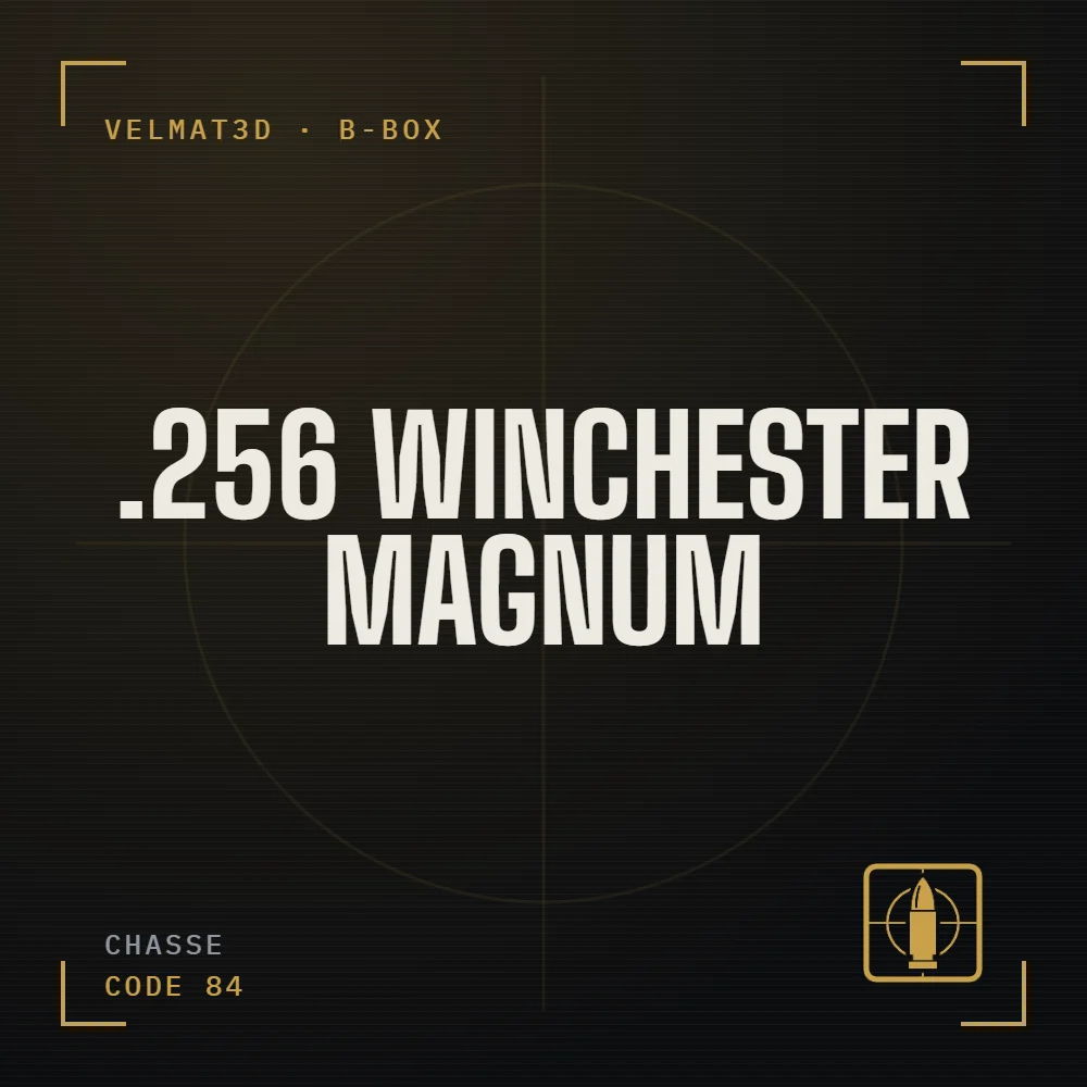 Boîte à cartouches .256 Winchester Magnum - VelMat3D