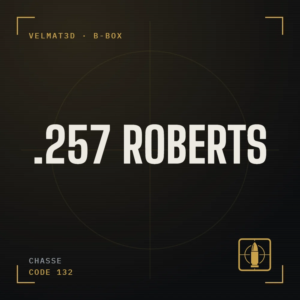 Boîte à cartouches .257 Roberts - VelMat3D