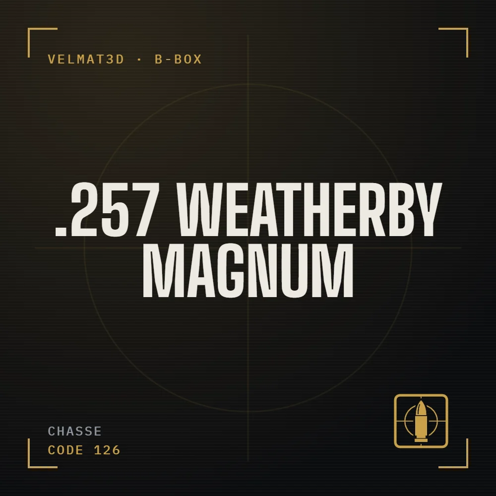 Boîte à cartouches .257 Weatherby Magnum - VelMat3D