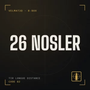 Boîte à cartouches 26 Nosler - VelMat3D