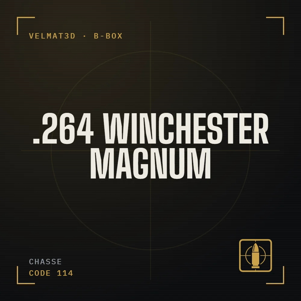 Boîte à cartouches .264 Winchester Magnum - VelMat3D