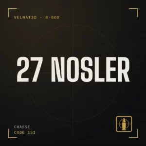 Boîte à cartouches 27 Nosler - VelMat3D
