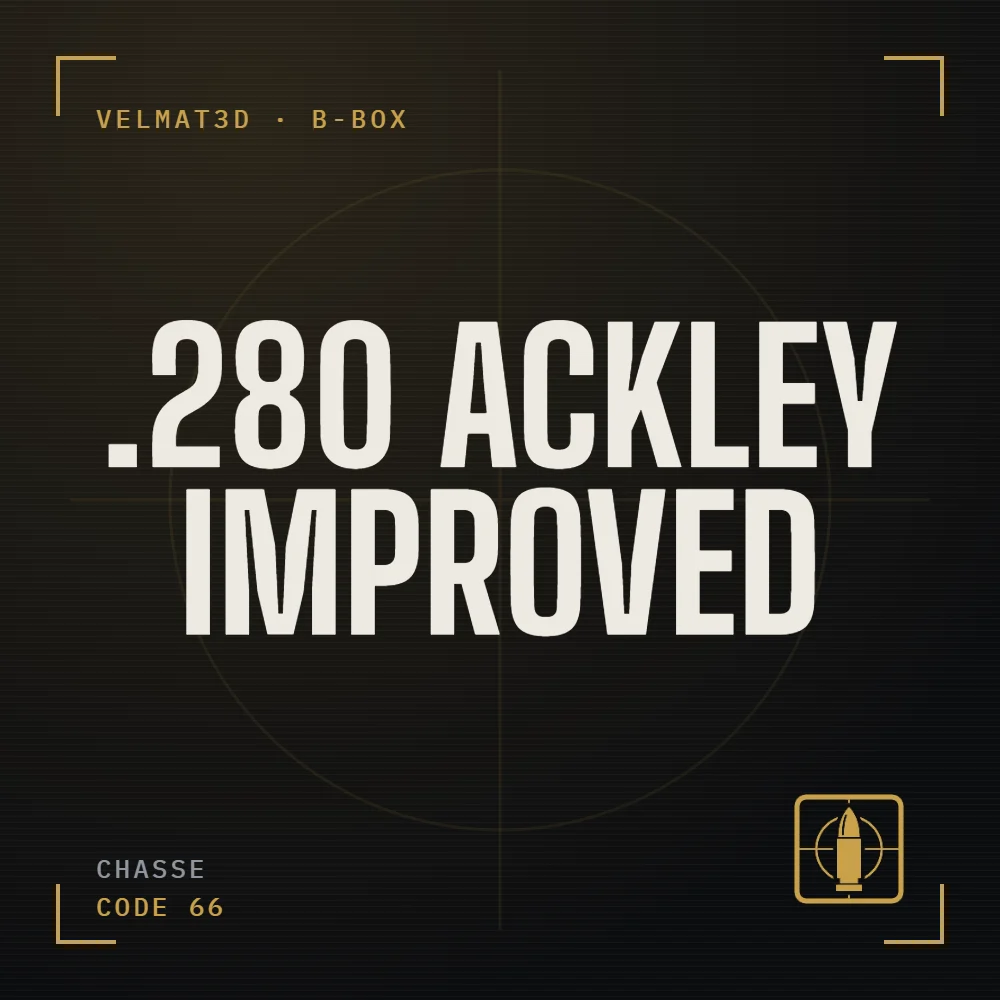 Boîte à cartouches .280 Ackley Improved - VelMat3D