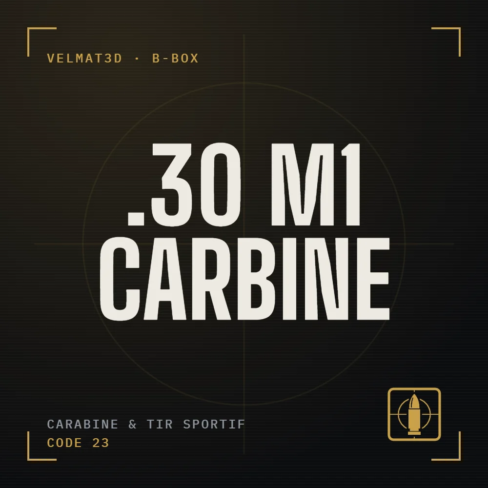 Boîte à cartouches .30 M1 Carbine - VelMat3D