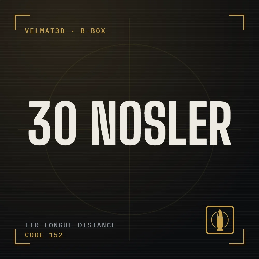 Boîte à cartouches 30 Nosler - VelMat3D