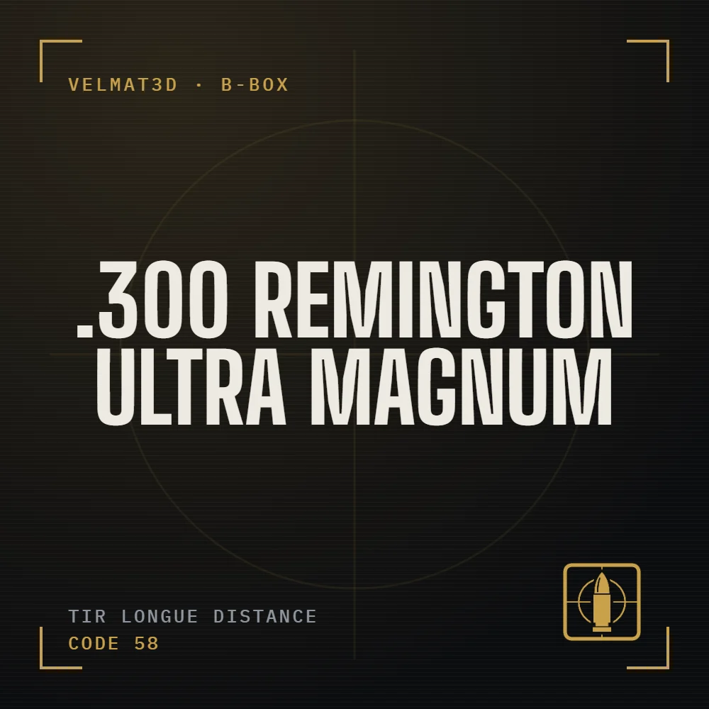 Boîte à cartouches .300 Remington Ultra Magnum - VelMat3D
