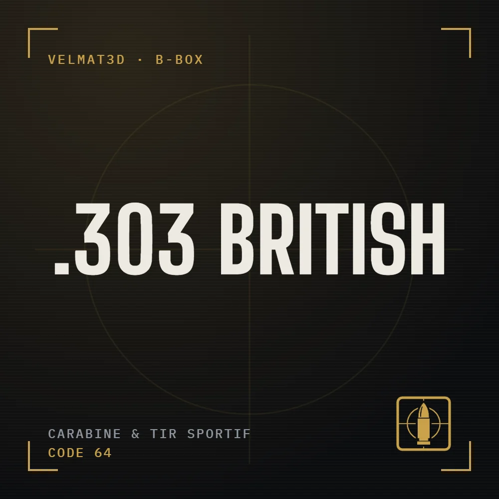 Boîte à cartouches .303 British - VelMat3D