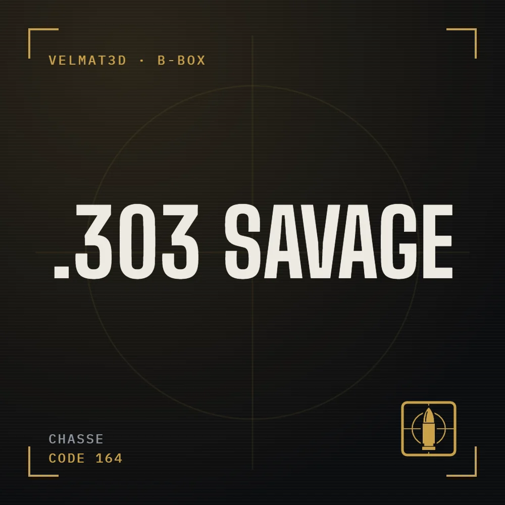 Boîte à cartouches .303 Savage - VelMat3D