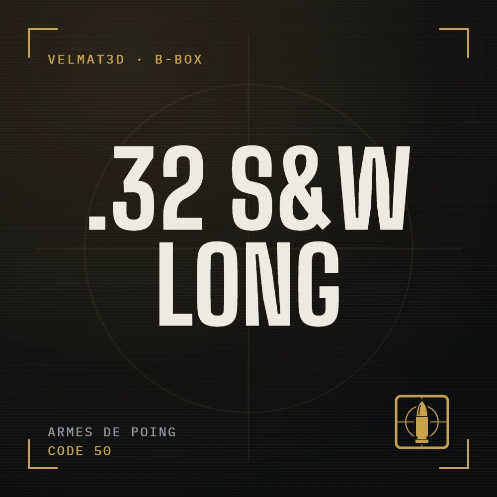Boîte à cartouches .32 S&W Long - VelMat3D
