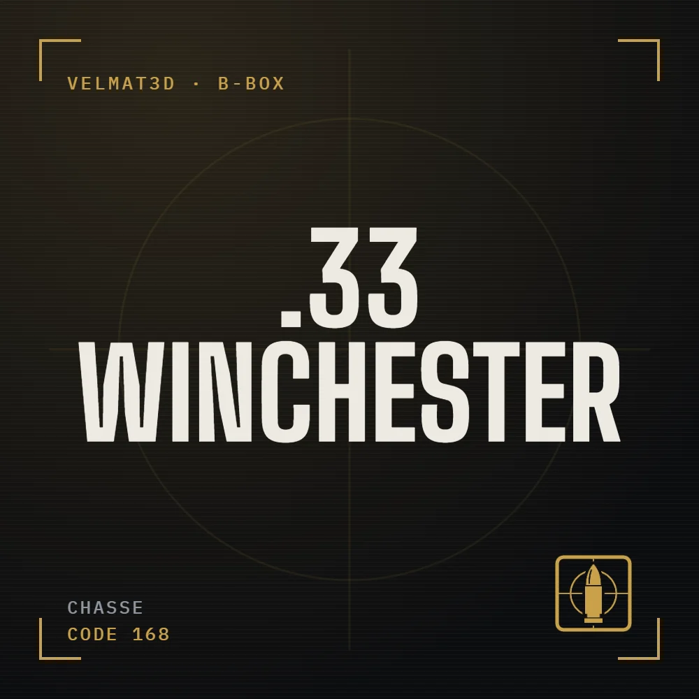 Boîte à cartouches .33 Winchester - VelMat3D