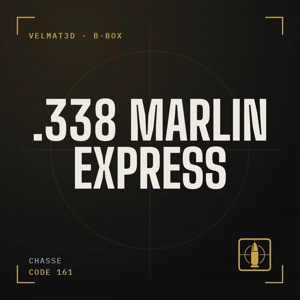 Boîte à cartouches .338 Marlin Express - VelMat3D