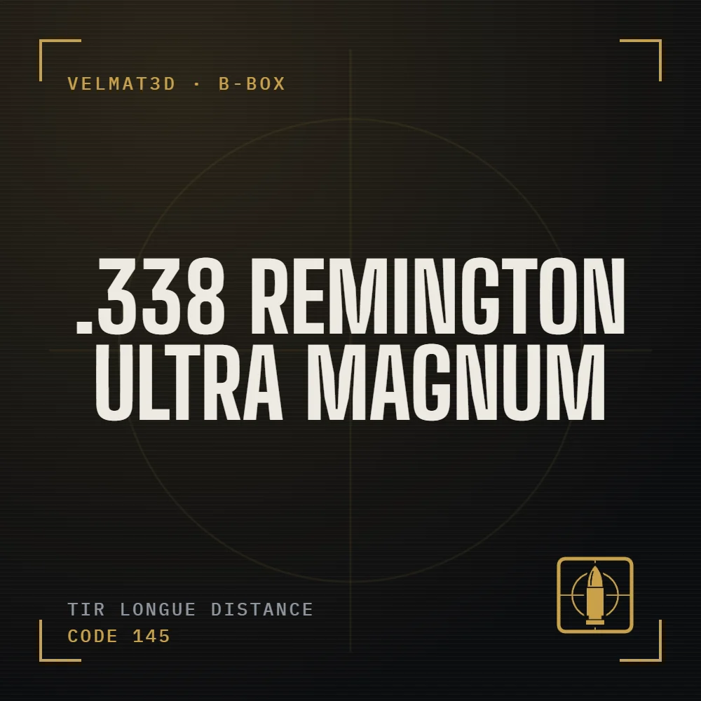 Boîte à cartouches .338 Remington Ultra Magnum - VelMat3D