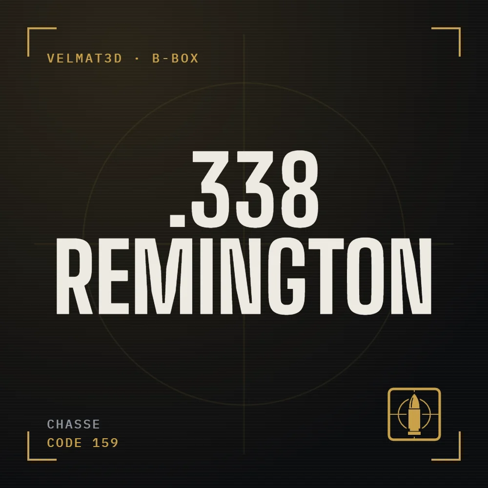 Boîte à cartouches .338 Remington - VelMat3D