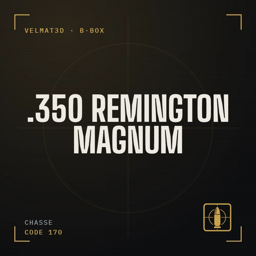 Boîte à cartouches .350 Remington Magnum - VelMat3D