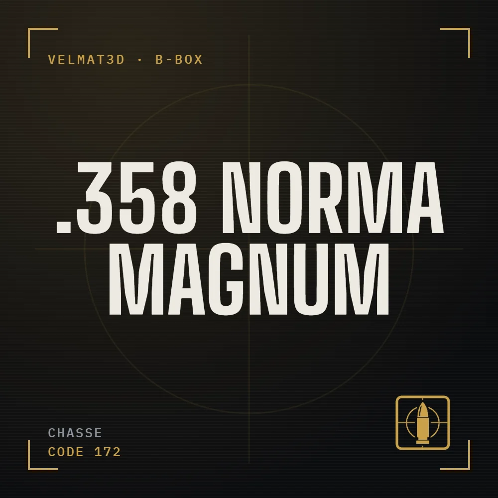 Boîte à cartouches .358 Norma Magnum - VelMat3D