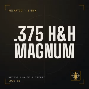 Boîte à cartouches .375 H&H Magnum - VelMat3D
