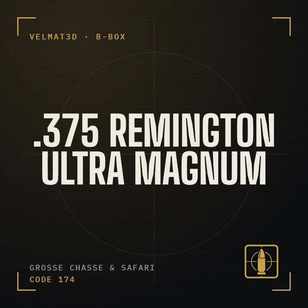 Boîte à cartouches .375 Remington Ultra Magnum - VelMat3D