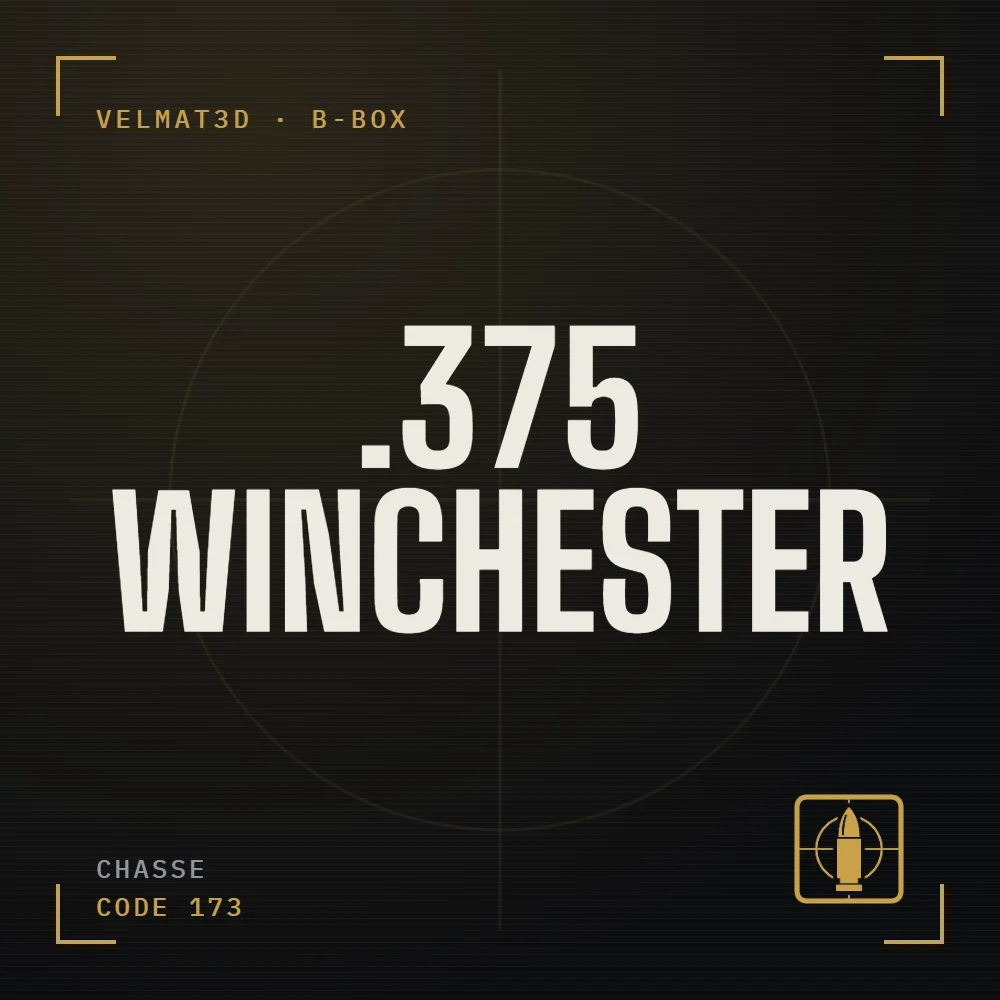 Boîte à cartouches .375 Winchester - VelMat3D