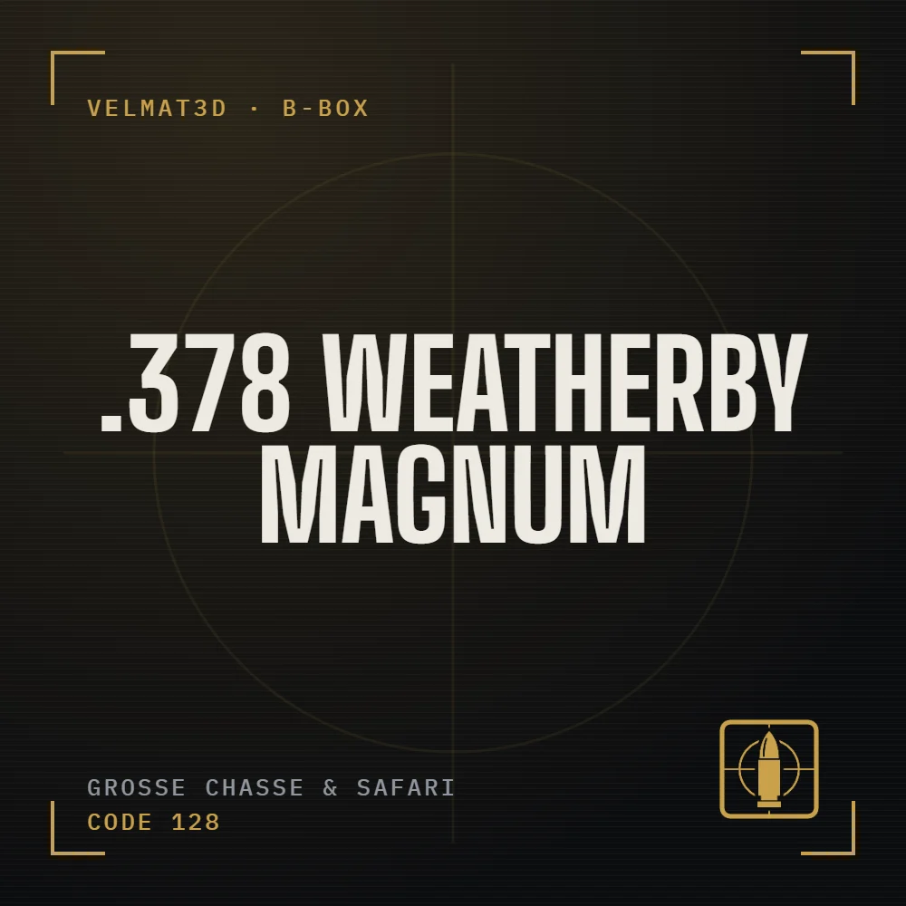 Boîte à cartouches .378 Weatherby Magnum - VelMat3D