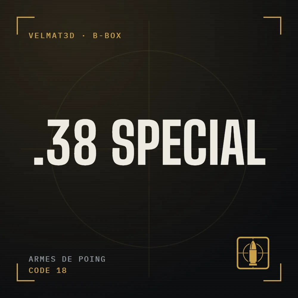 Boîte à cartouches .38 Special - VelMat3D