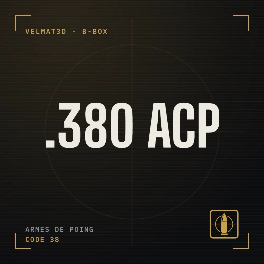 Boîte à cartouches .380 ACP - VelMat3D
