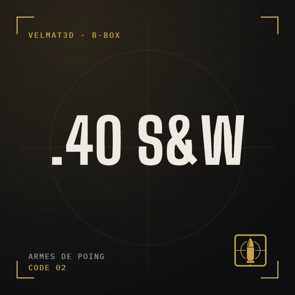 Boîte à cartouches .40 S&W - VelMat3D