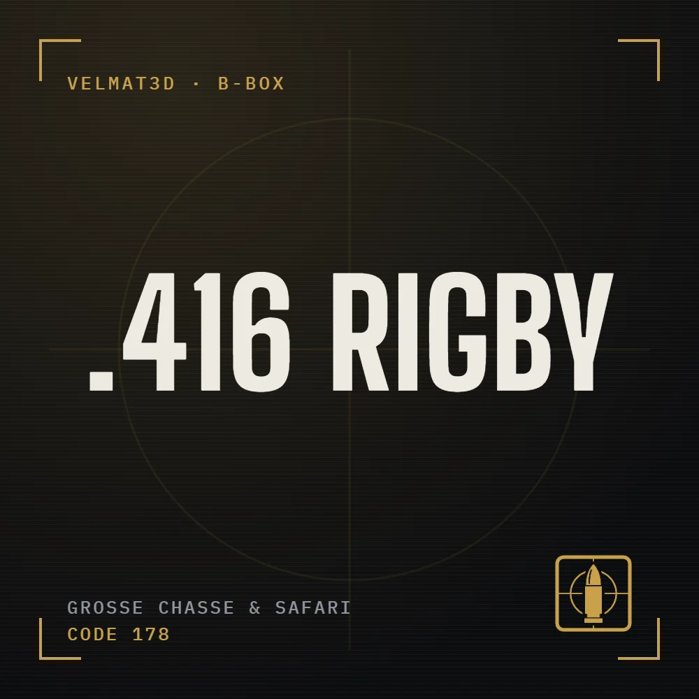Boîte à cartouches .416 Rigby - VelMat3D