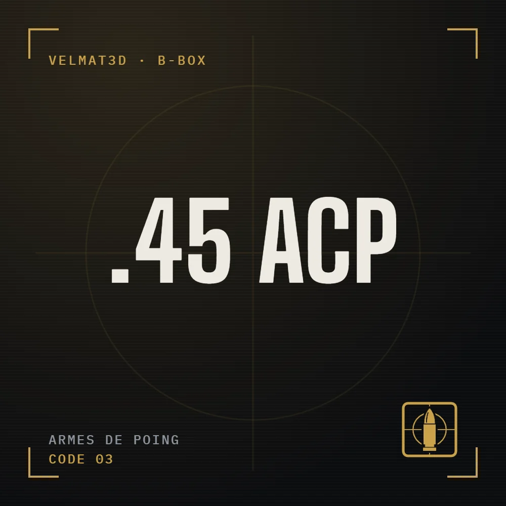 Boîte à cartouches .45 ACP - VelMat3D
