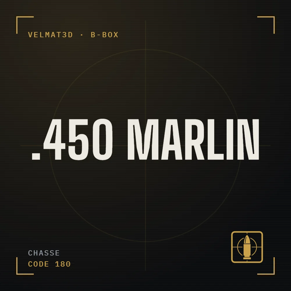 Boîte à cartouches .450 Marlin - VelMat3D