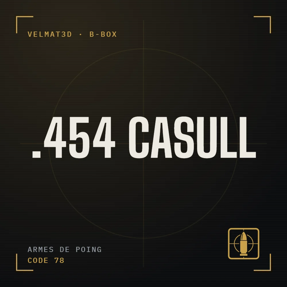 Boîte à cartouches .454 Casull - VelMat3D