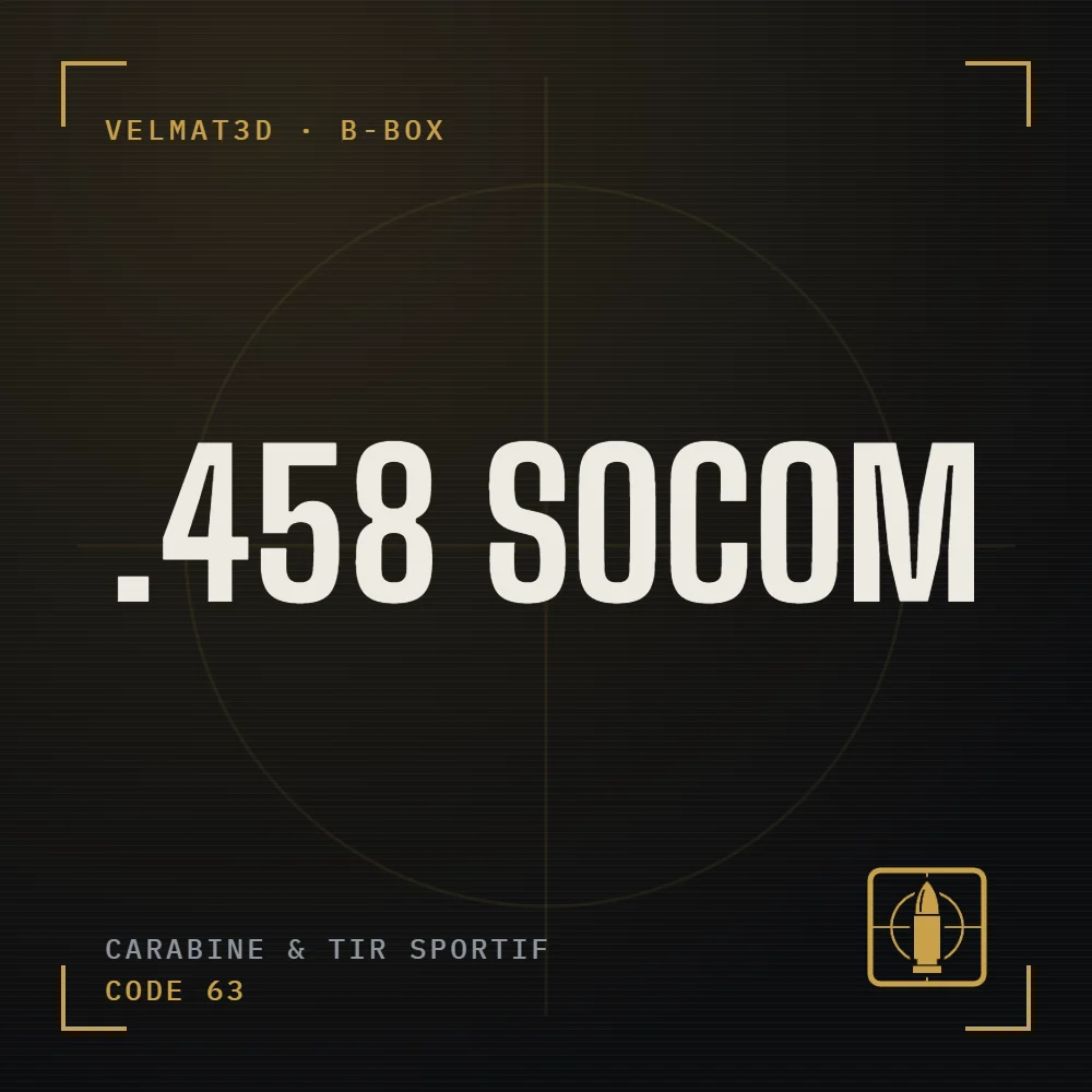 Boîte à cartouches .458 SOCOM - VelMat3D