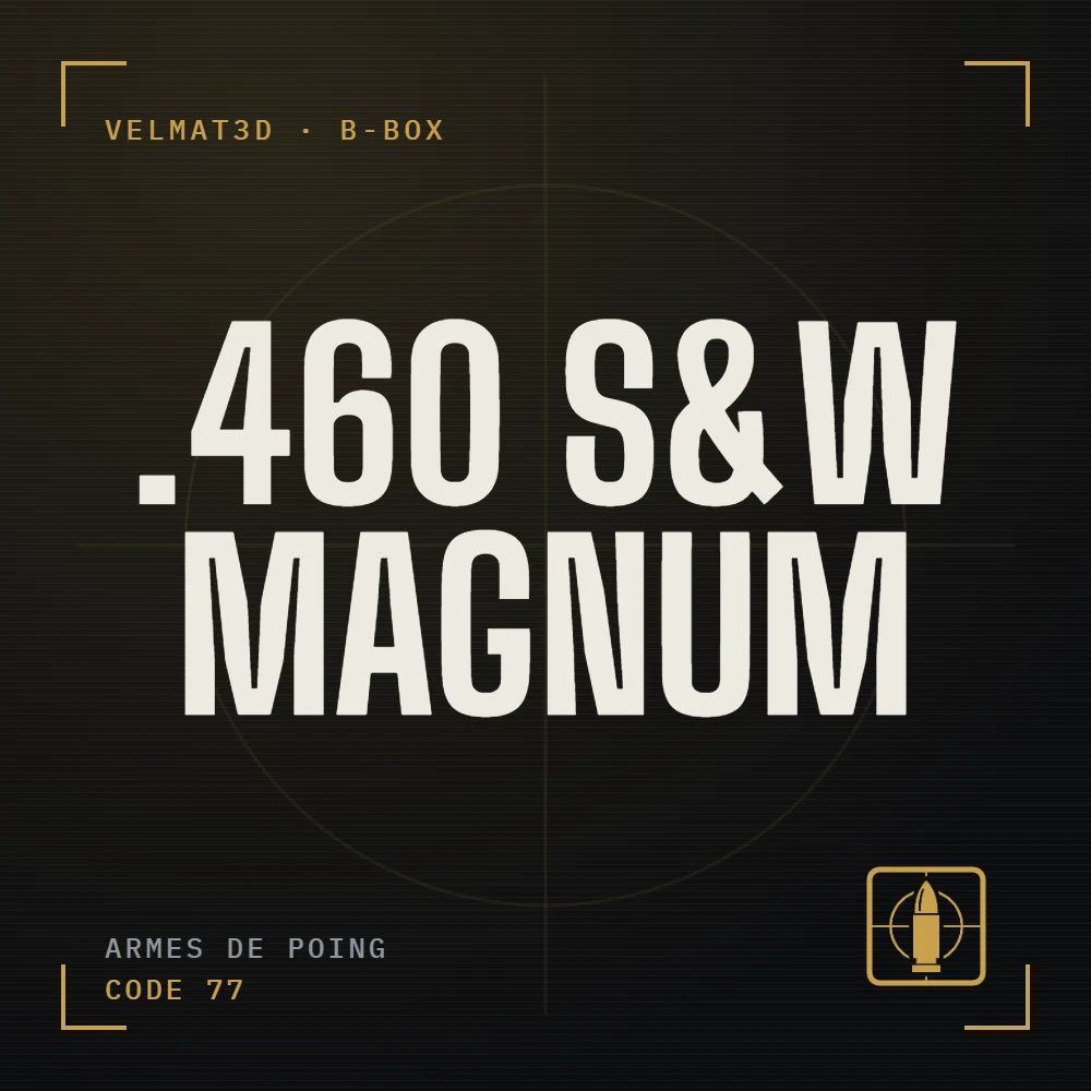Boîte à cartouches .460 S&W Magnum - VelMat3D