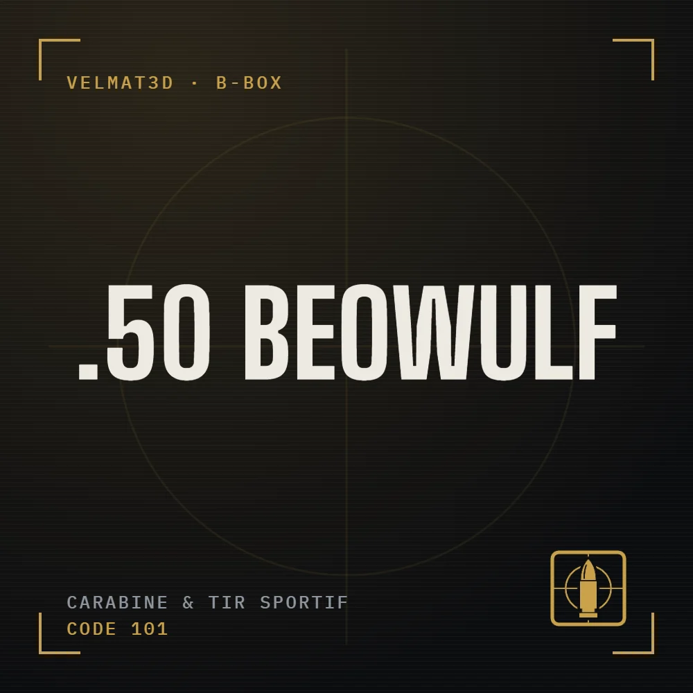 Boîte à cartouches .50 Beowulf - VelMat3D