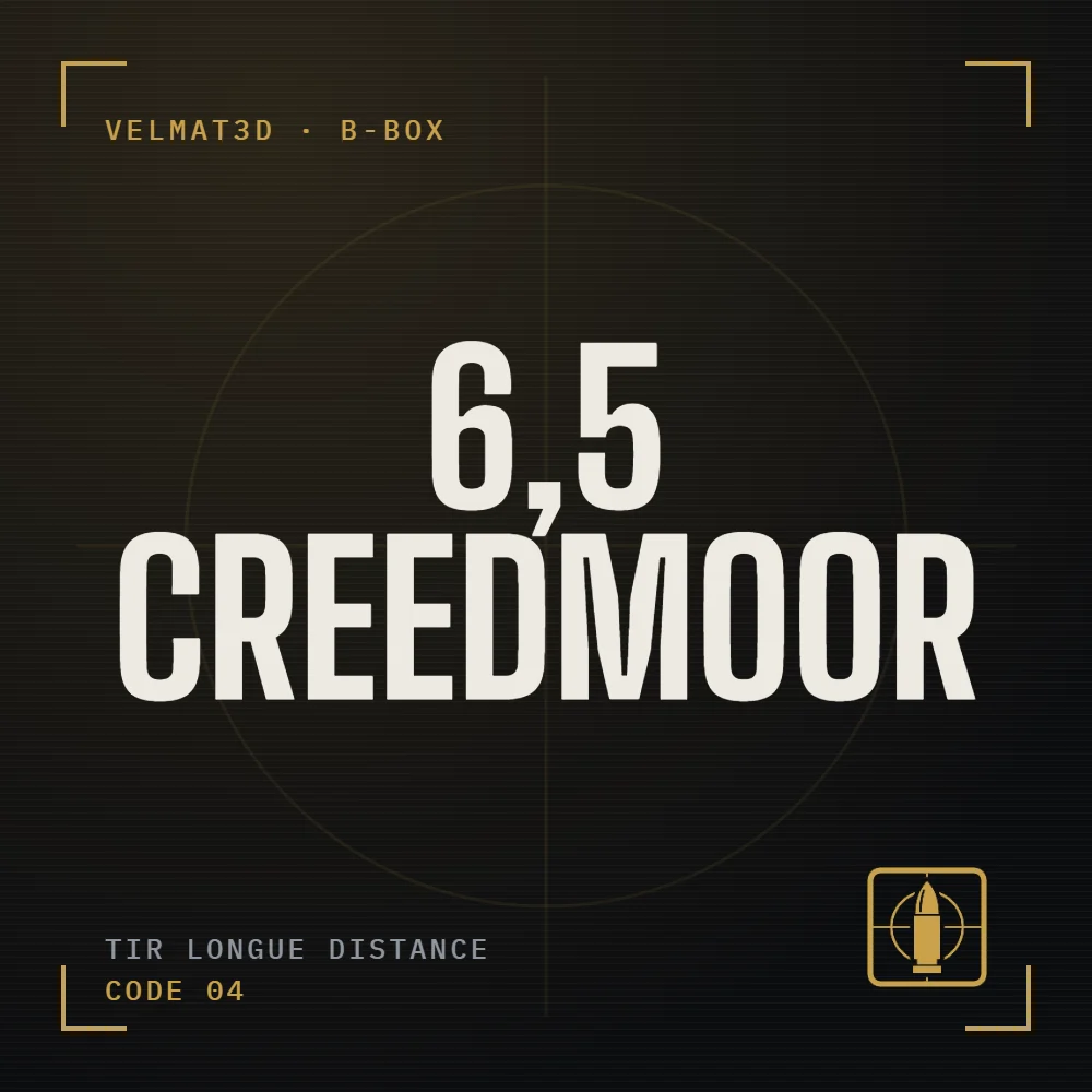 Boîte à cartouches 6,5 Creedmoor - VelMat3D