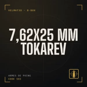 Boîte à cartouches 7,62x25 mm Tokarev - VelMat3D