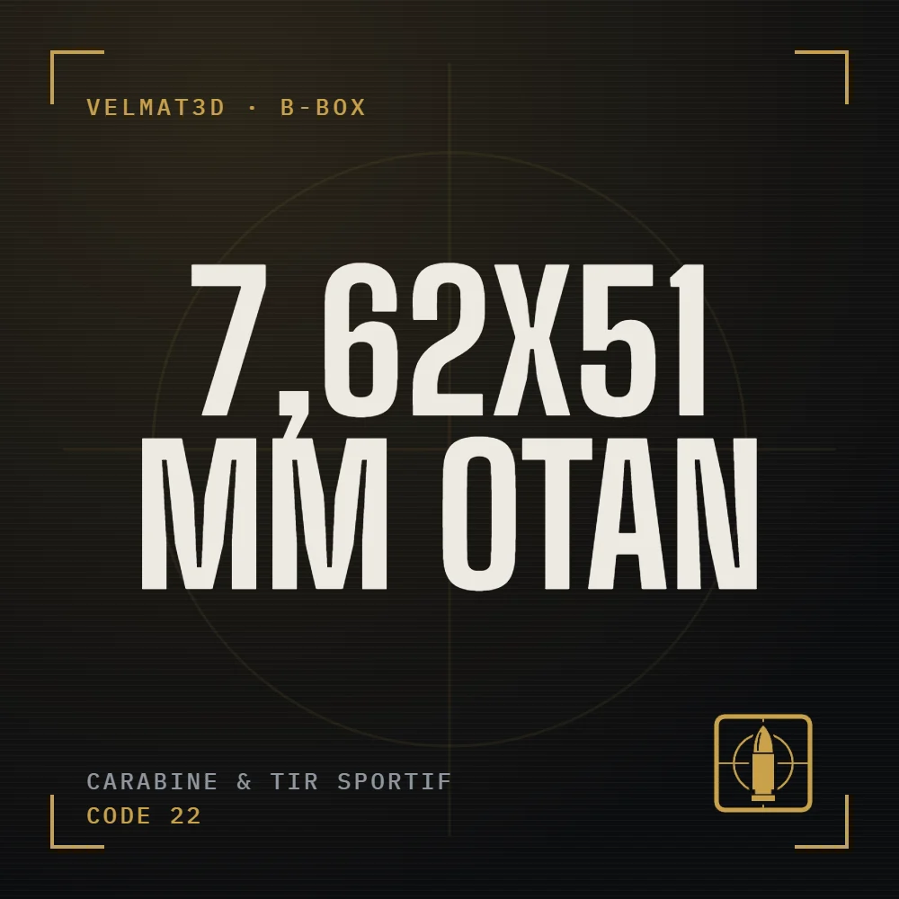 Boîte à cartouches 7,62x51 mm OTAN - VelMat3D