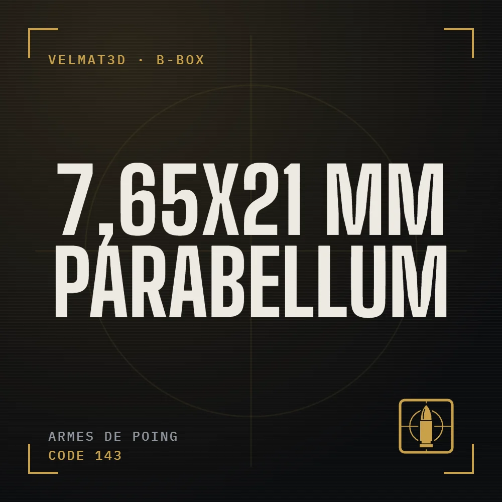 Boîte à cartouches 7,65x21 mm Parabellum - VelMat3D