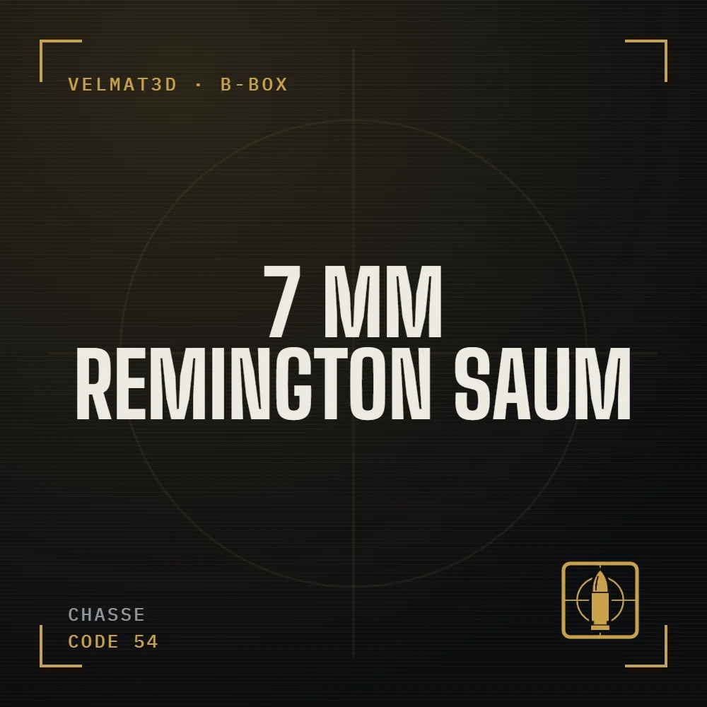 Boîte à cartouches 7 mm Remington SAUM - VelMat3D