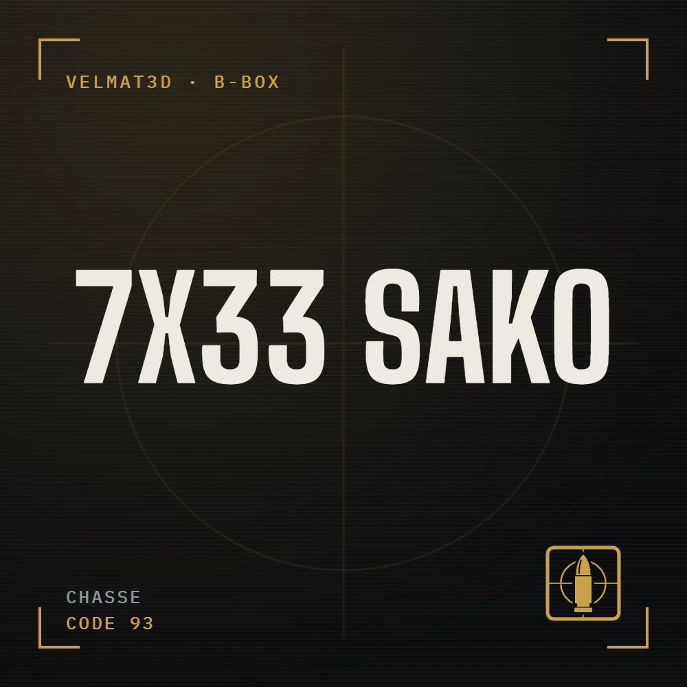 Boîte à cartouches 7x33 Sako - VelMat3D