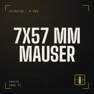 Boîte à cartouches 7x57 mm Mauser - VelMat3D