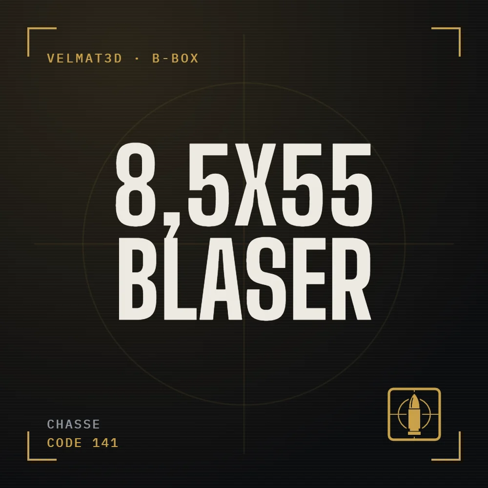 Boîte à cartouches 8,5x55 Blaser - VelMat3D