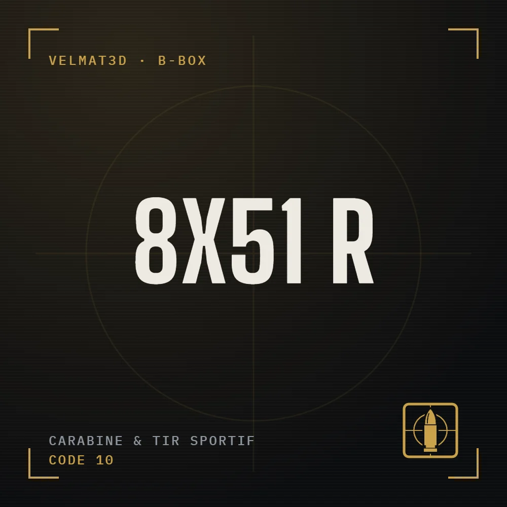 Boîte à cartouches 8x51 R - VelMat3D