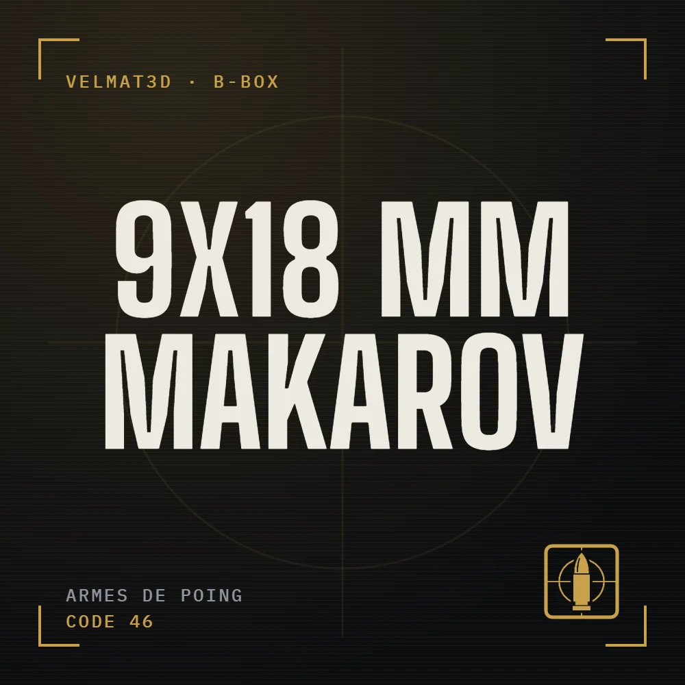 Boîte à cartouches 9x18 mm Makarov - VelMat3D